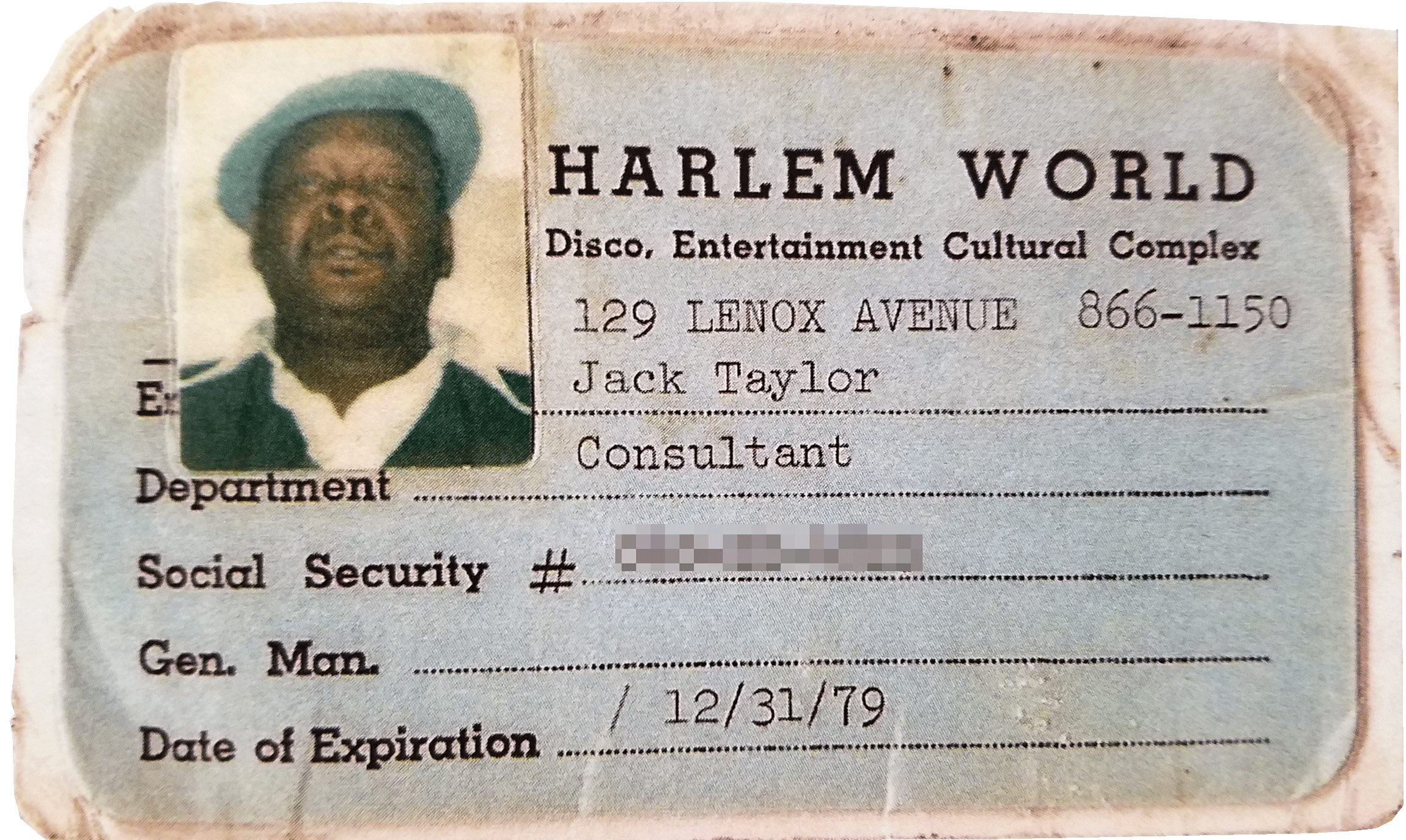 One of the few known photos of Jack “Fat Jack” Taylor. Courtesy of TaharQa Aleem from his book <i>Ghetto Fighters in Harlem World</i>.